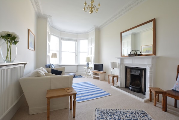 Lovely south west aspect living room with bay window