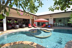 Villa and pool