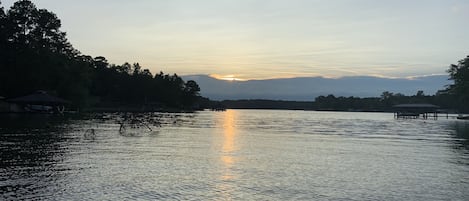 Sunset view from the dock