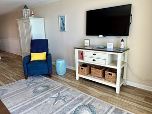 TV and recliner.