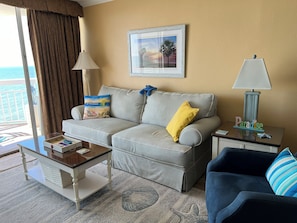 Sofa and another recliner.