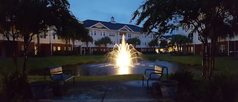 Beautiful serene sitting area in the complex