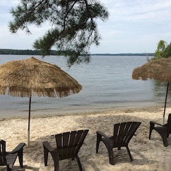 Safe level private sand beach