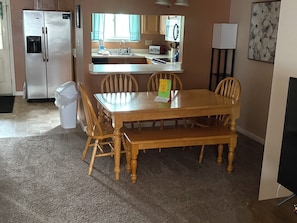 New dining table