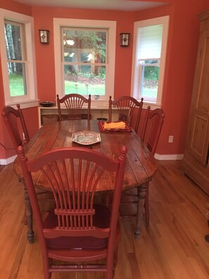 Antique dining table .