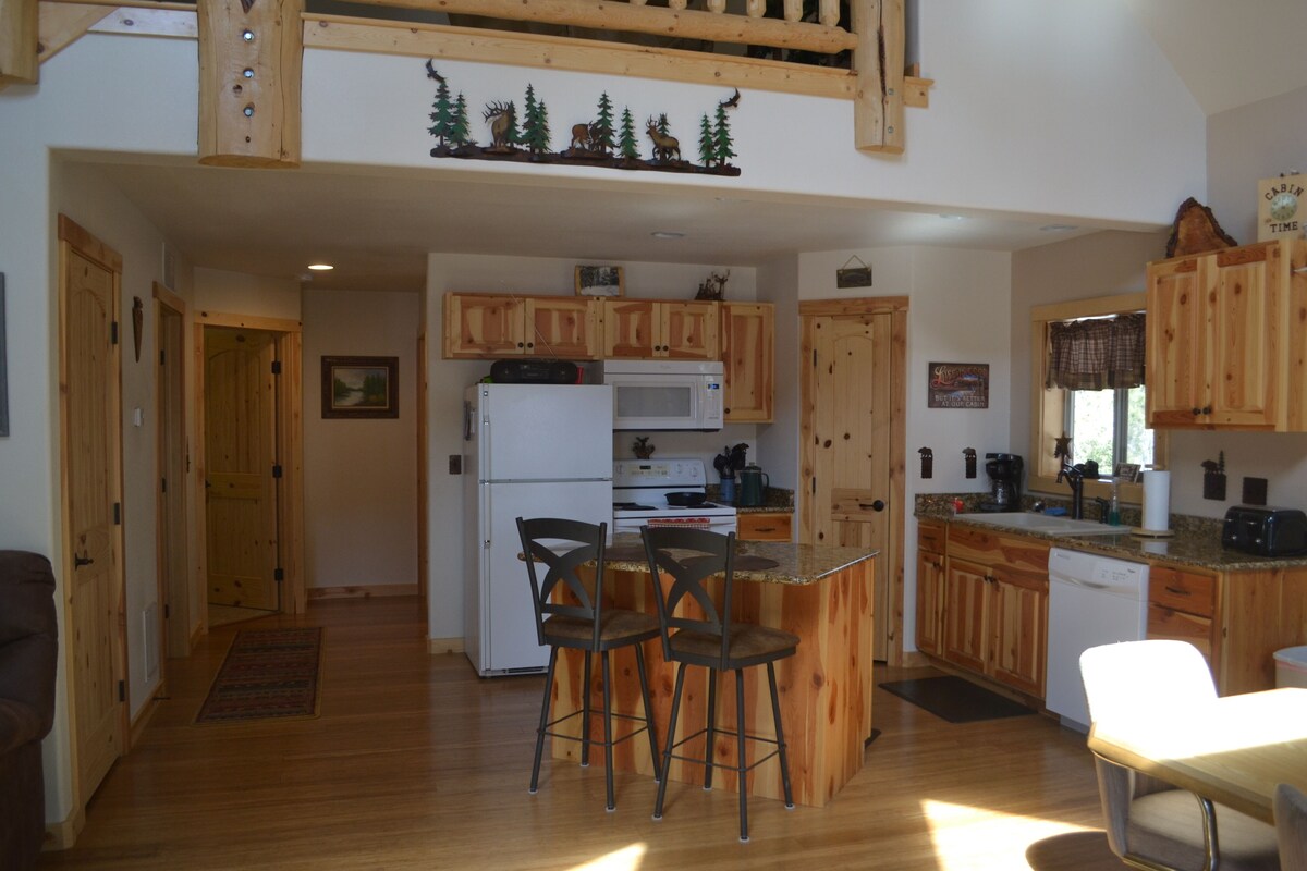 Rustic mountain cabin located near prime fishing, hunting and ATV trails.