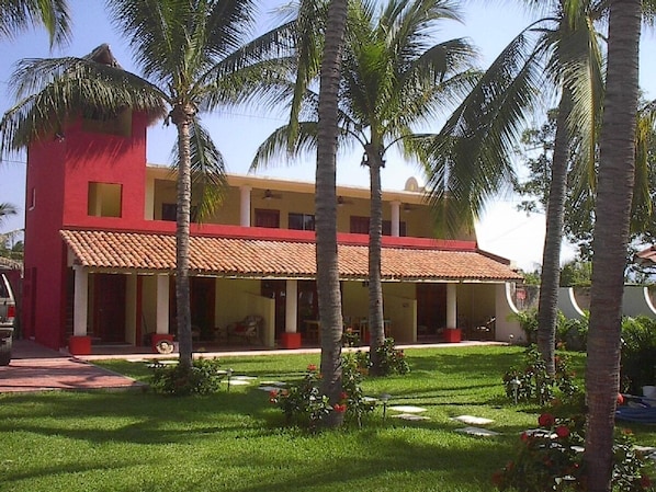 Elevation of Villa facing beach