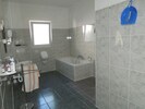 Large bathroom with shower 
