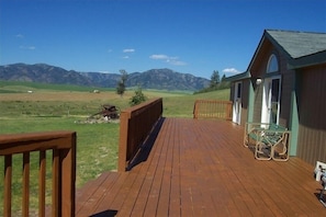 Looking NE along deck