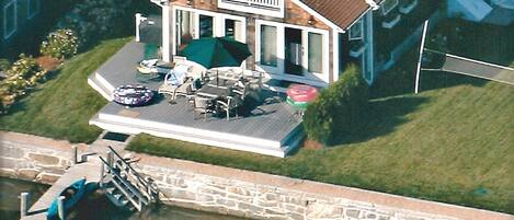 The harbor view with a deep water dock