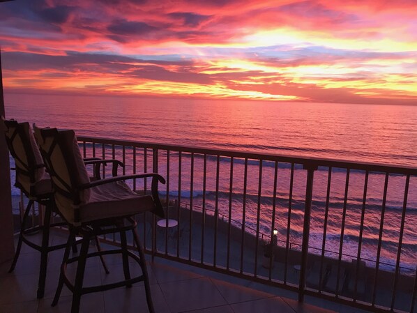 SUNSET ON THE BALCONY