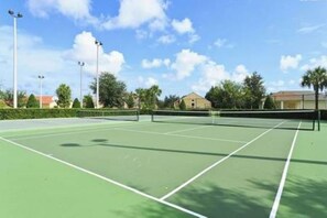 Tennis/ basketball/ volleyball courts available.