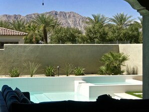 Pool and mountains