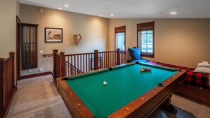 Billiard Table and 2 twins in loft