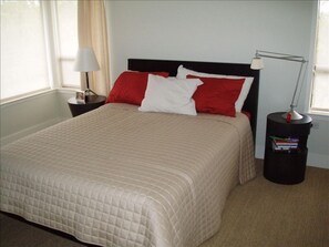 Bedroom 1: Master bedroom with queen bed