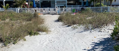 Beach front condo.
