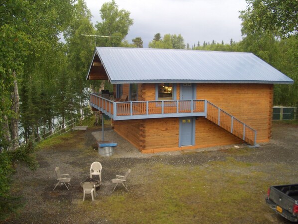 Two Story Log Home Overlooking Kenai River