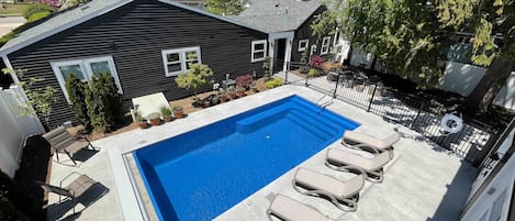 Pool from sundeck of pool house