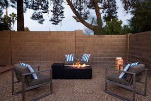 Roast marshmallows by the fire pit.