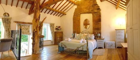 This magical romantic bedroom occupies the whole first floor