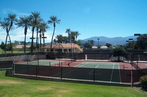 Tennis courts at Silver Sands. 