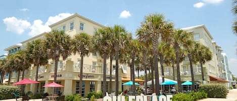 Gulf Place has on site shopping, eating and entertainment.