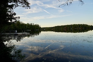 Here you see the house's dock and idyllic surroundings.