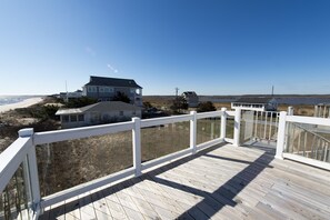 View from the Upper Deck - Bay on the left, Marsh on the right
