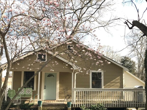 Wingo Cottage - large front porch for relaxing and grilling
