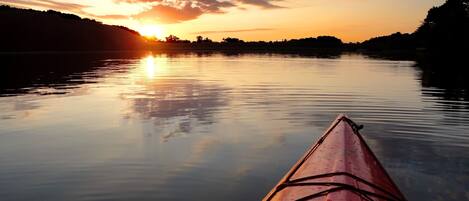 Sunset kayaking