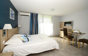 Get a peaceful night sleep in our cozy bed.