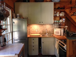 Compact kitchen.