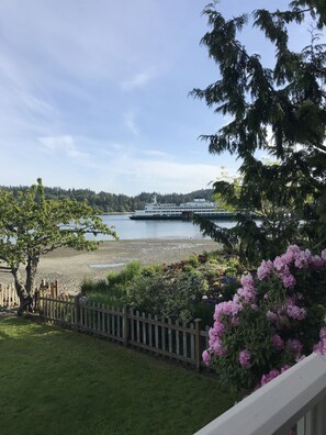 Iconic Washington State ferry at the dock