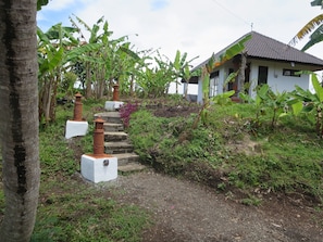 Steps leading from the road