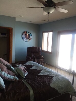 Master bedroom with king bed