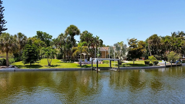 View from across the canal.