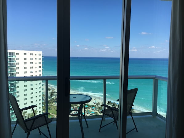 Enjoy the ocean breeze from your balcony. YES this is view is all yours! 