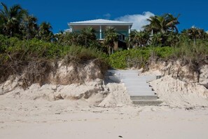 View of Aqua Villa from the beach
