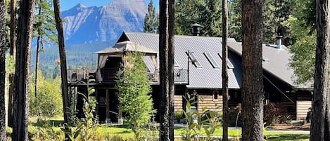 The Lodge with the Livingstone Range (Glacier National Park) in the background