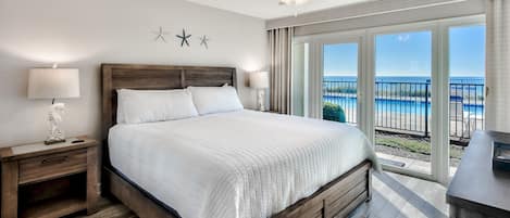 The King Bedroom Overlooks The Gulf of Mexico