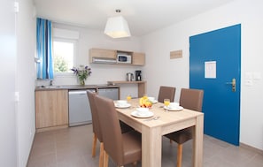 Settle into the dining area and enjoy a nice meal.