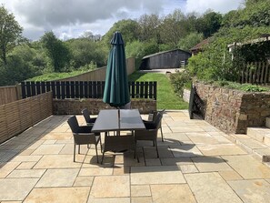 Looking out from living area towards driveway, perfect spot for a sundowner!