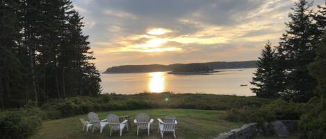 View from the house at sunset.
