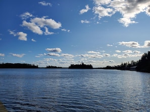 From the dock facing West.