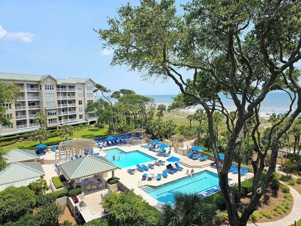 Pool and Ocean View at 5406 Hampton Place