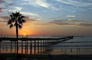 The world famous OB Pier - just a 5 minute walk