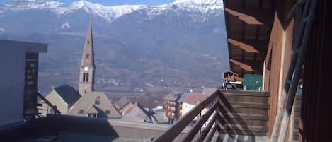 Vue du balcon sur le village