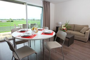 Open the door and step out onto your private balcony!