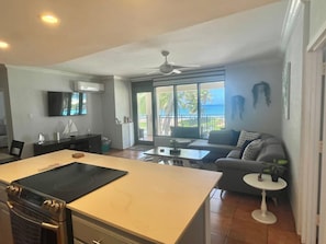 Living room seen from kitchen