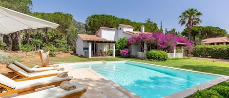 Vista della piscina e del solarium